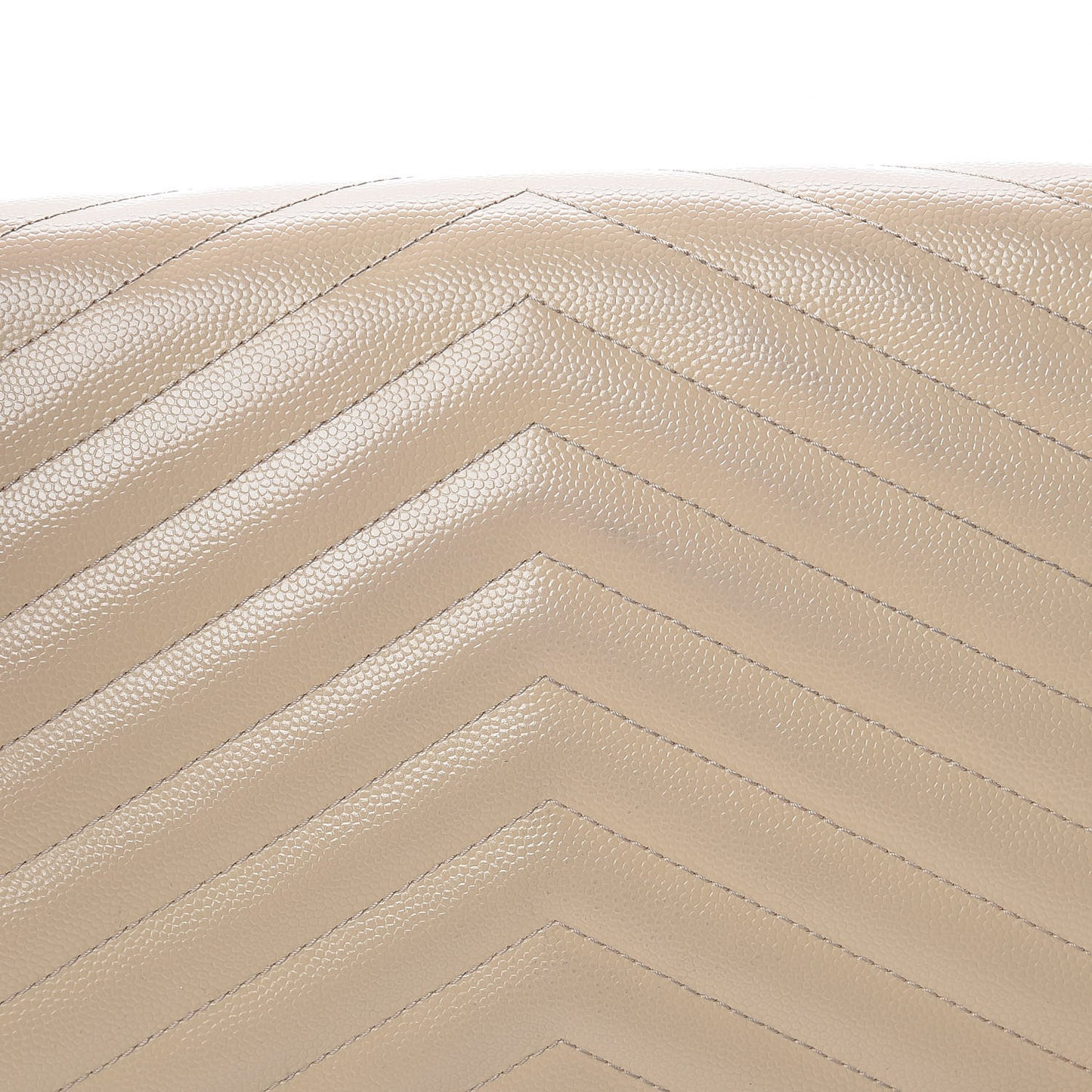 Grain De Poudre Matelasse Chevron Monogram Chain Wallet Nude Powder