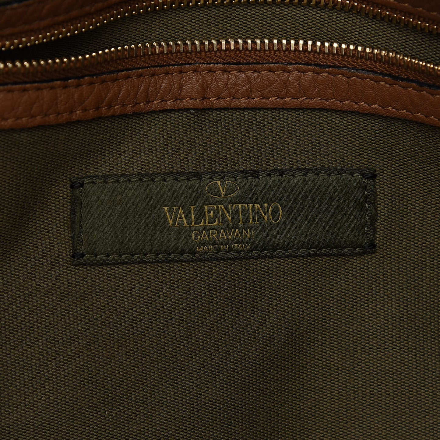 Canvas Calfskin Camouflage Tote Multicolor