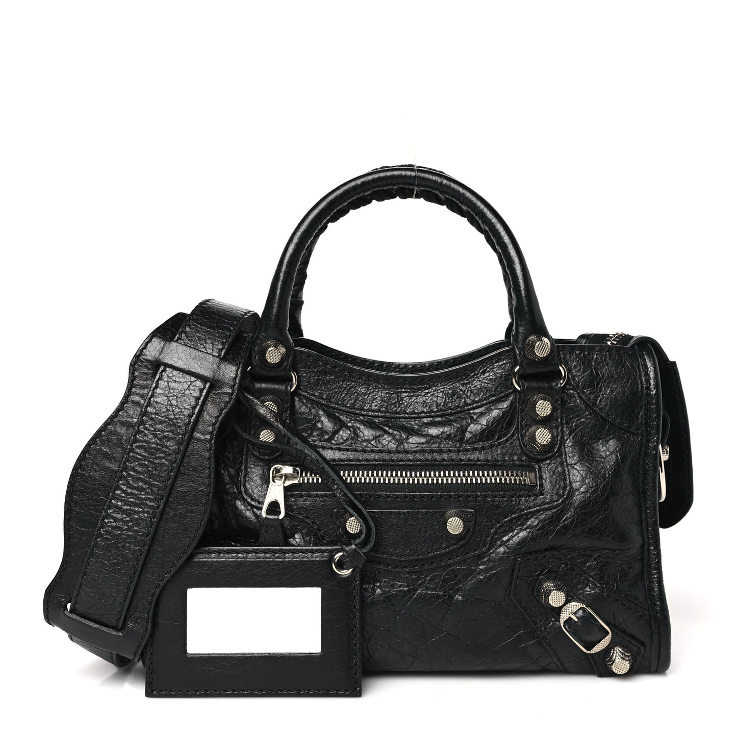 Agneau Giant 12 Silver Hardware Mini City Black