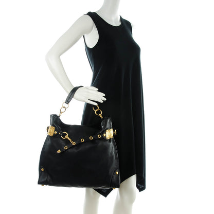 Miu Miu Soft Calf Hobo Nero Black 2 of 7