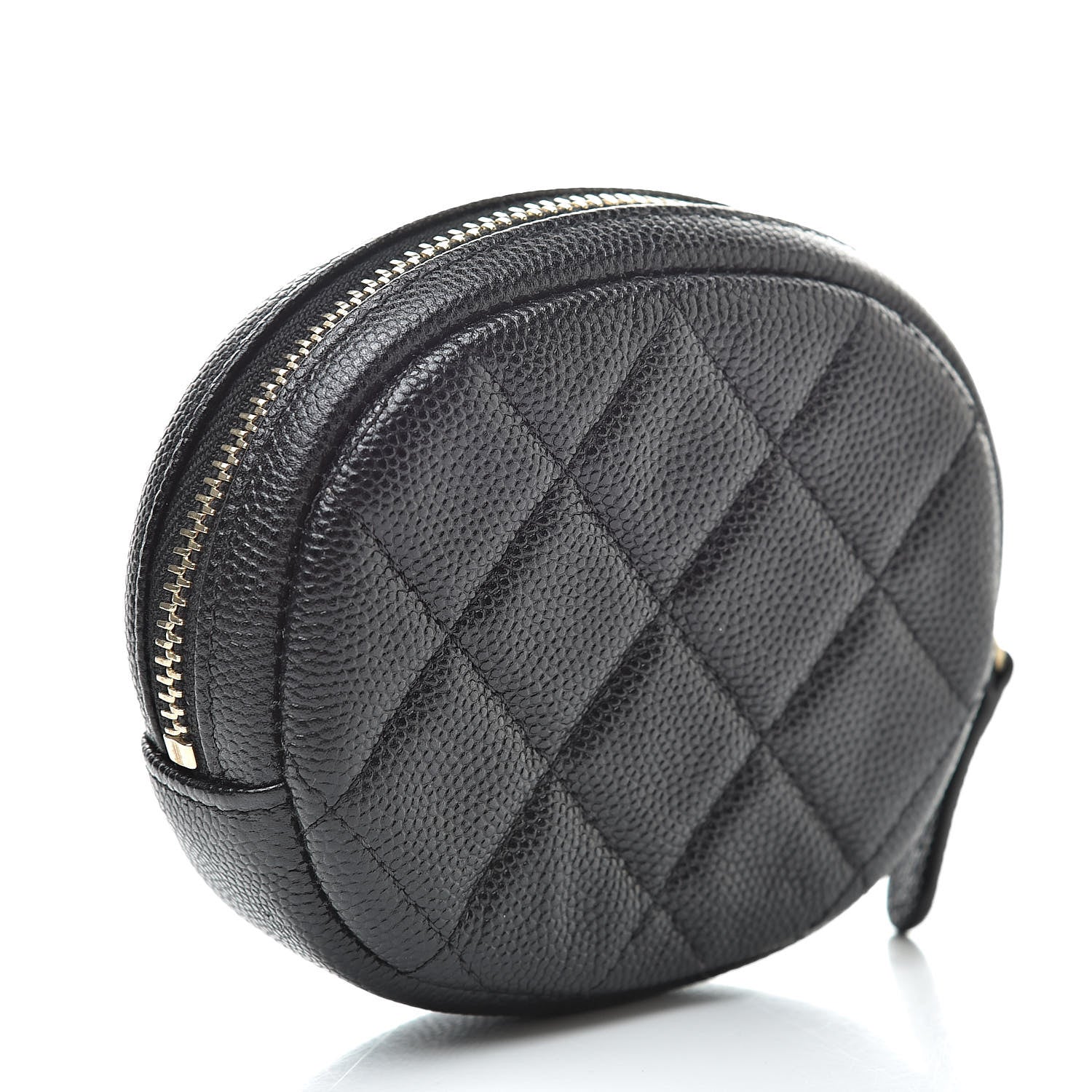 Chanel Caviar Quilted Zip Around Classic Coin Purse Black 3 of 8