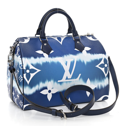 Louis Vuitton Monogram Escale Speedy Bandouliere 30 Blue 3 of 11