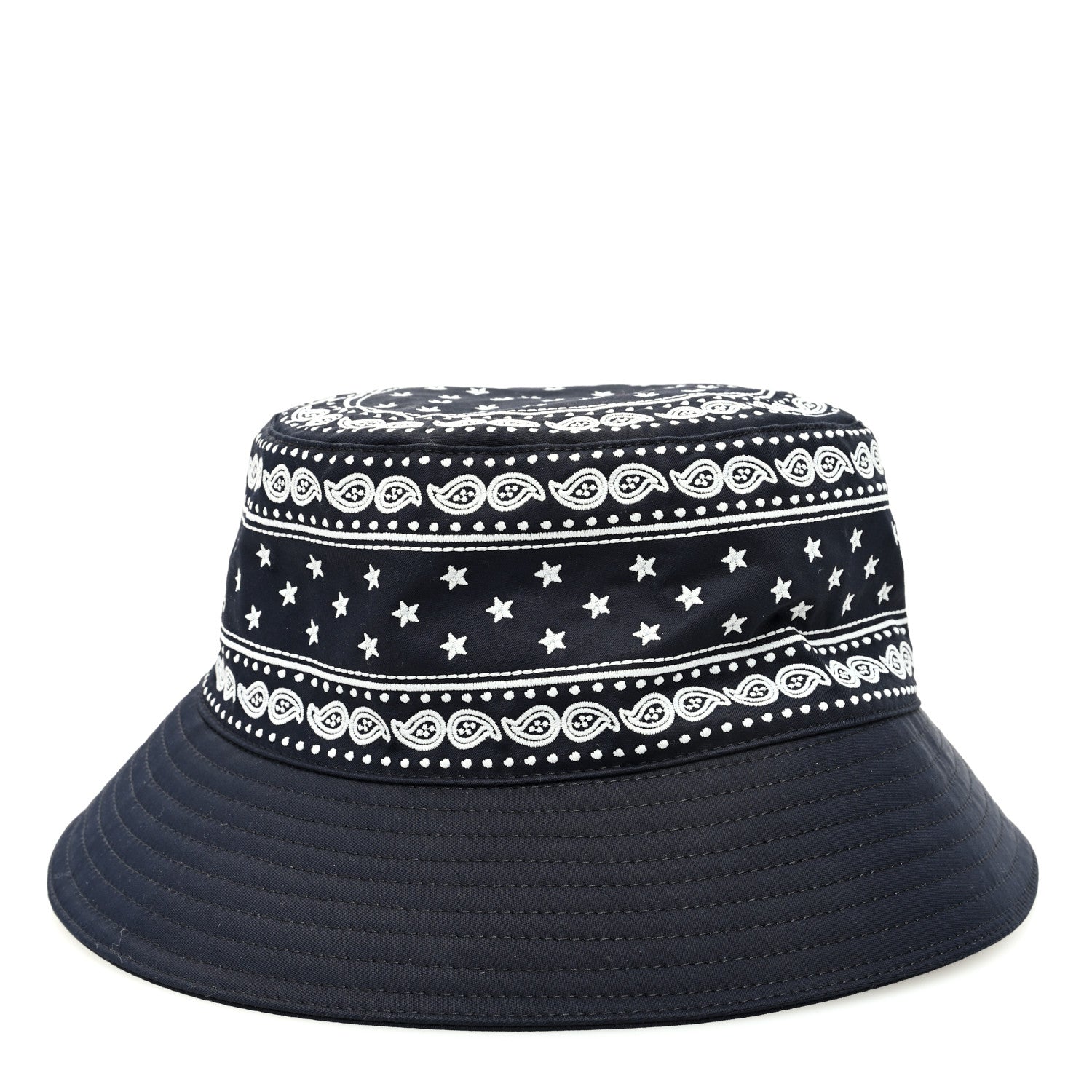 Hermes Technical Gabardine Balade Bandana Bucket Hat 57 Marine 5 of 8