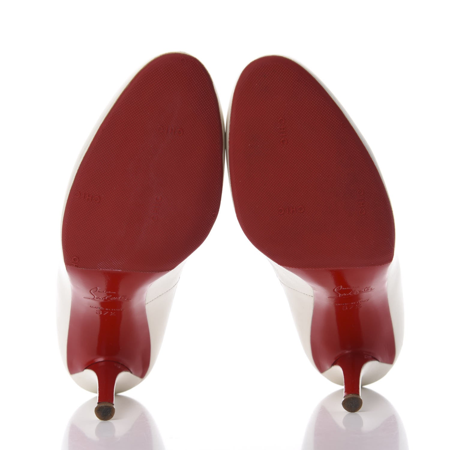 Christian Louboutin Kid Colcotta 100 Pumps 37.5 Edelweiss 6 of 9