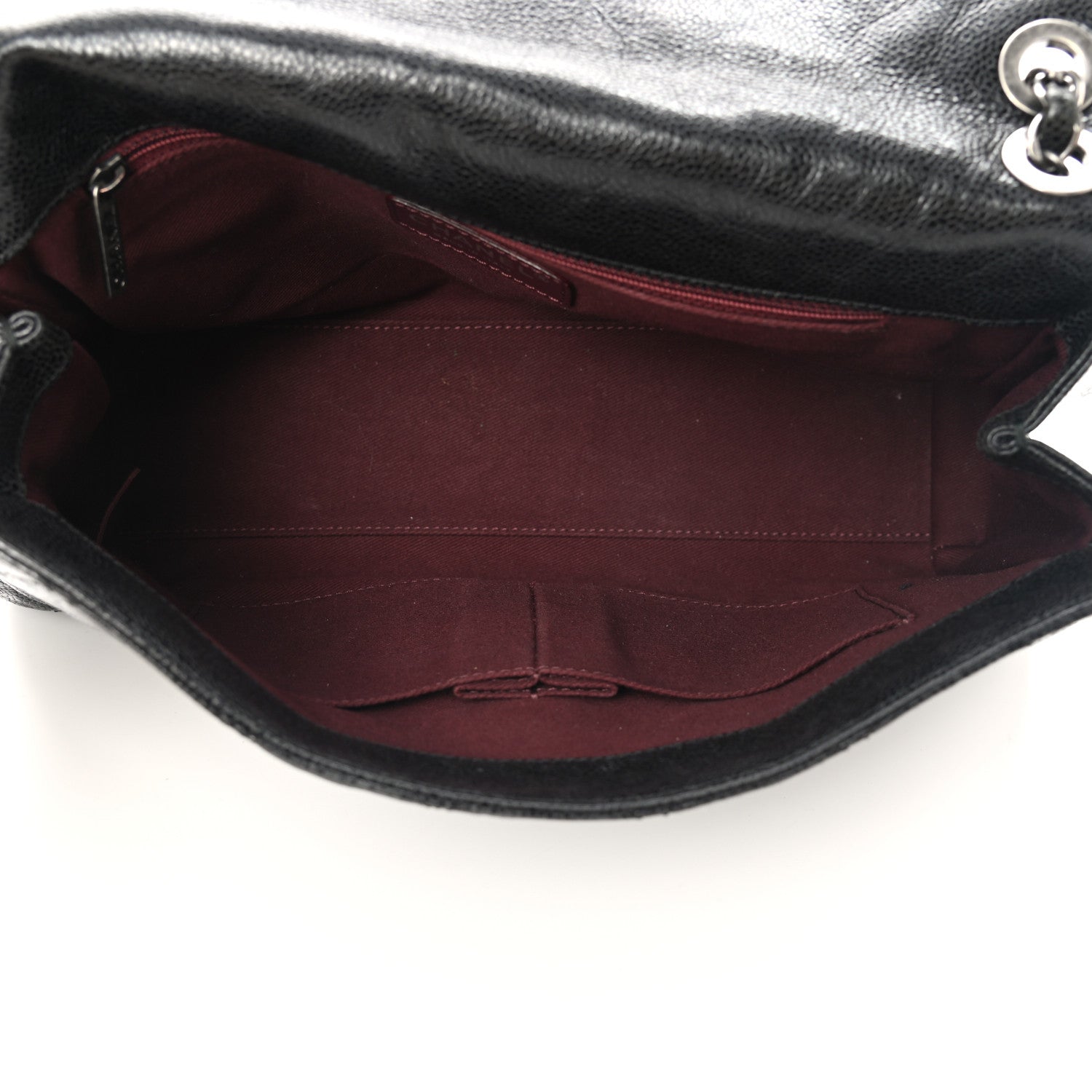 Chanel Crumpled Grained Calfskin Jumbo CC Crave Flap Black 5 of 13