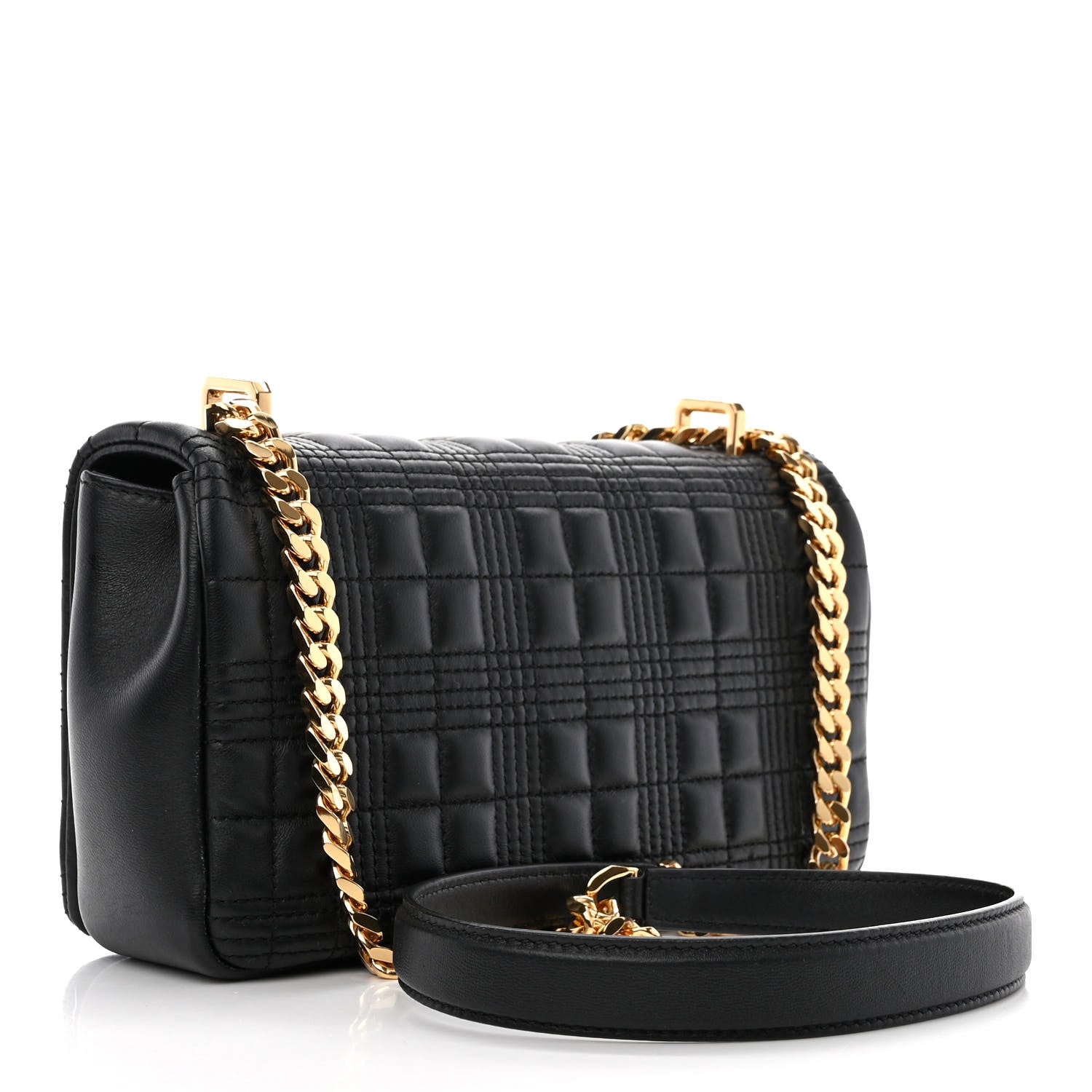 Burberry Lambskin Quilted Small Lola Bag Black 3 of 11