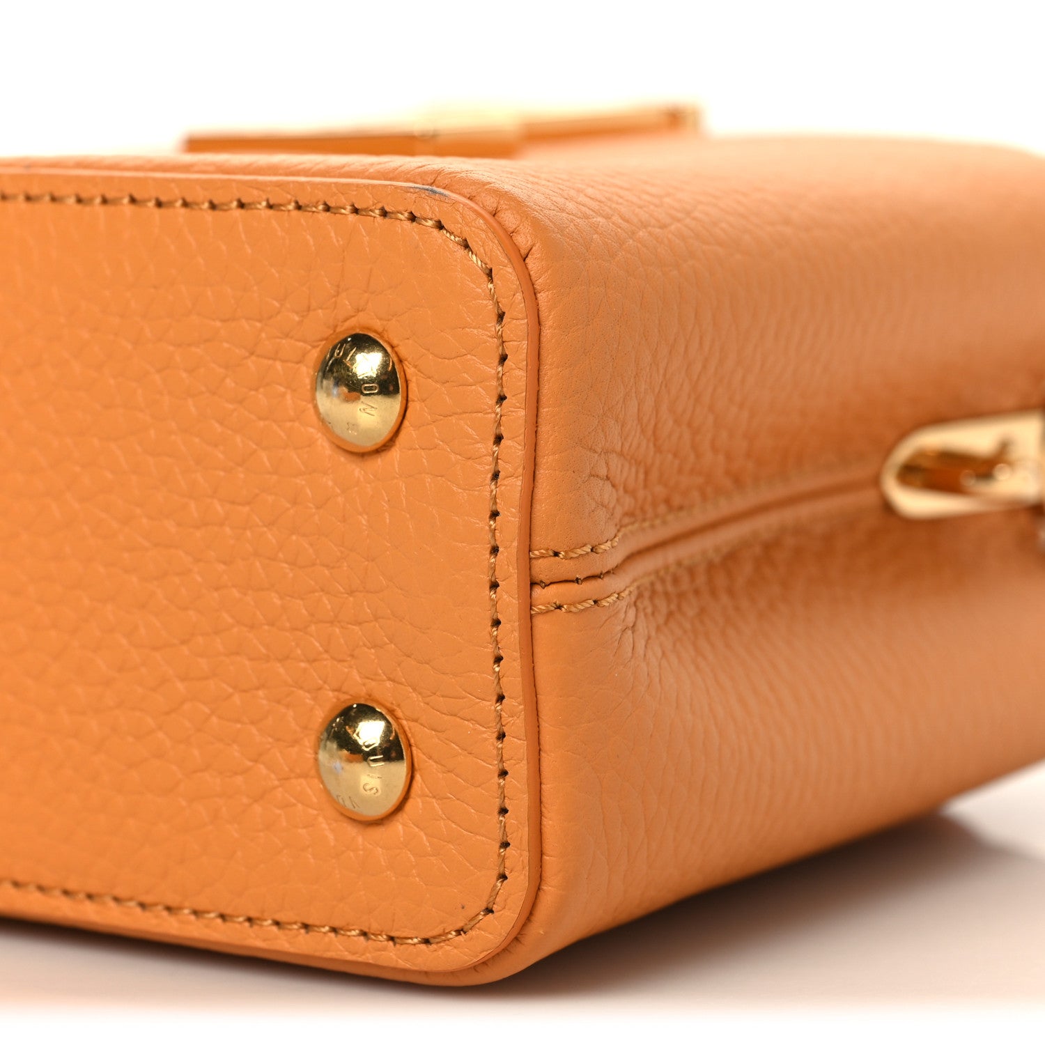 Louis Vuitton Taurillon Mini Capucines Safran Imperial 9 of 9