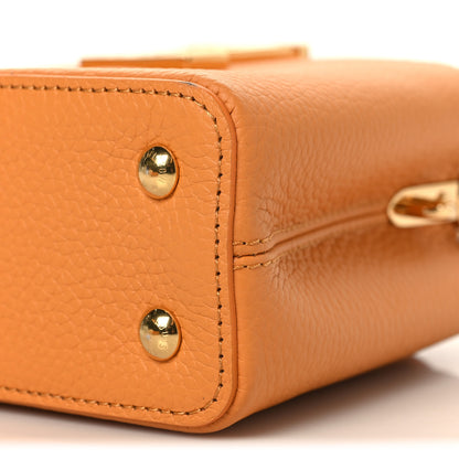 Louis Vuitton Taurillon Mini Capucines Safran Imperial 9 of 9