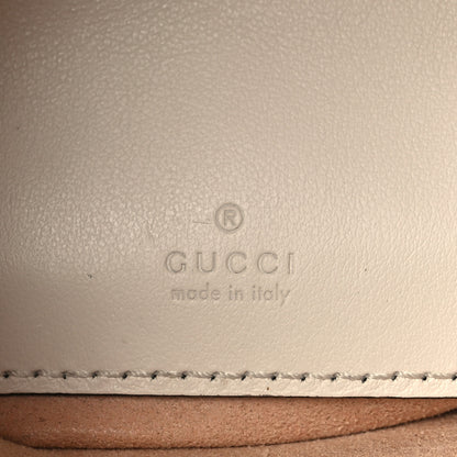 Gucci Calfskin Matelasse Mini GG Marmont 2.0 Bucket Bag White 6 of 10