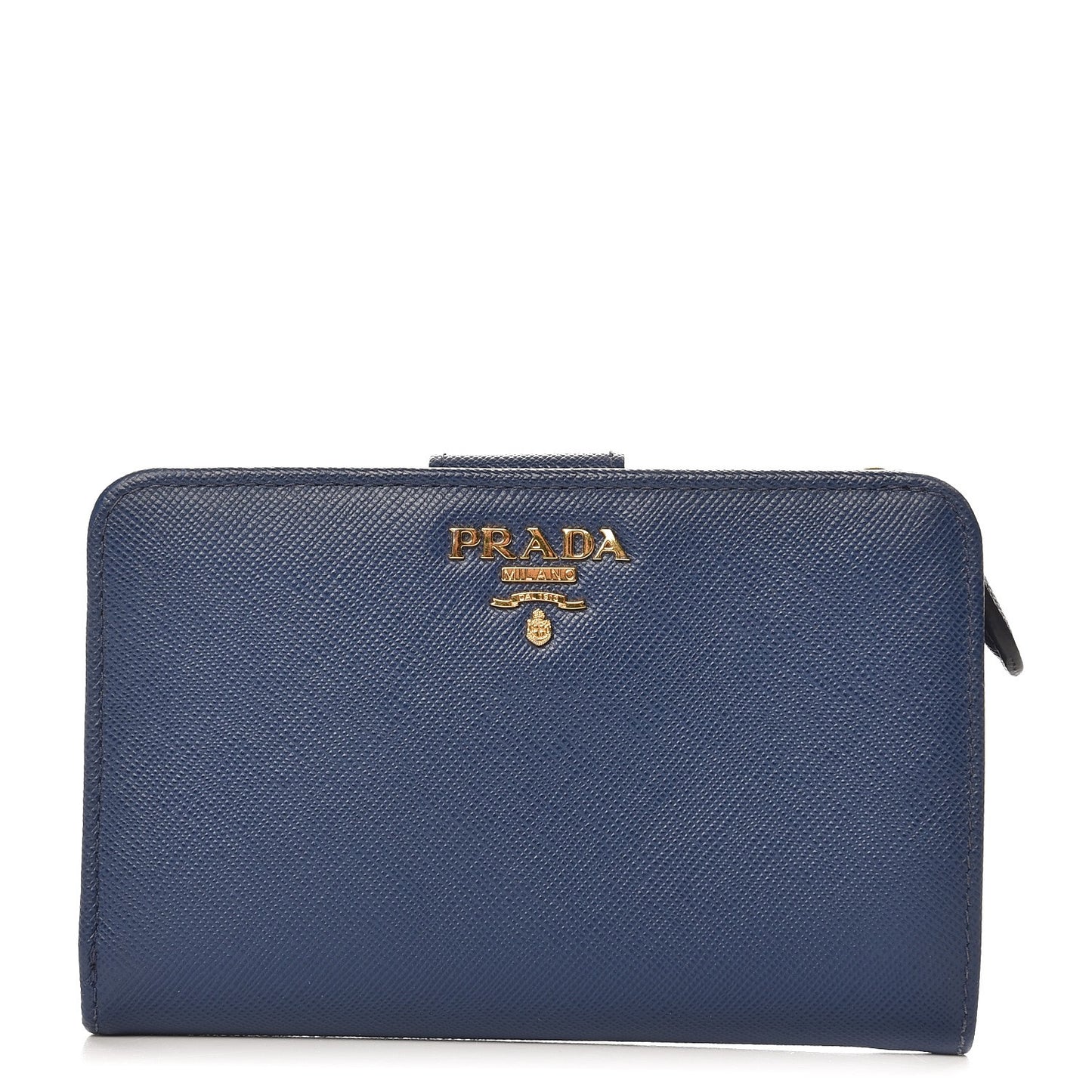 Saffiano Metal Compact Wallet Bleuette