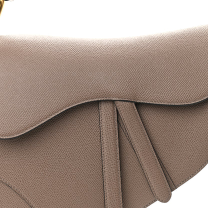 Christian Dior Grained Calfskin Saddle Bag Warm Taupe 8 of 11