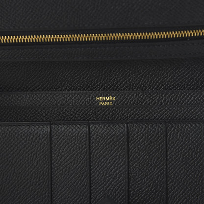 Hermes Epsom Bearn Gusset Wallet Black 8 of 10