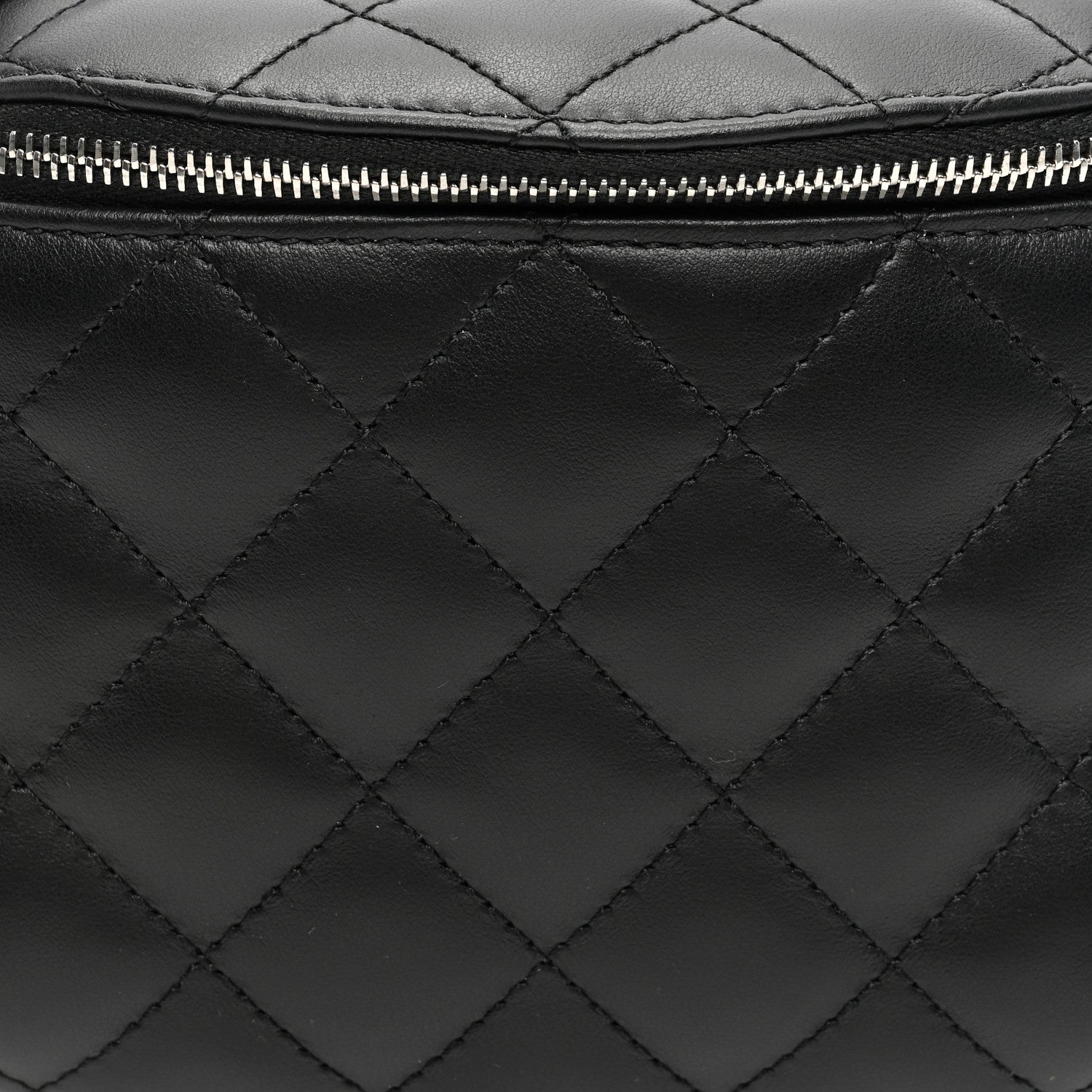 Chanel Lambskin Quilted Waist Belt Bag Black 8 of 10