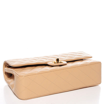 Chanel Caviar Quilted Medium Double Flap Beige Clair 4 of 9