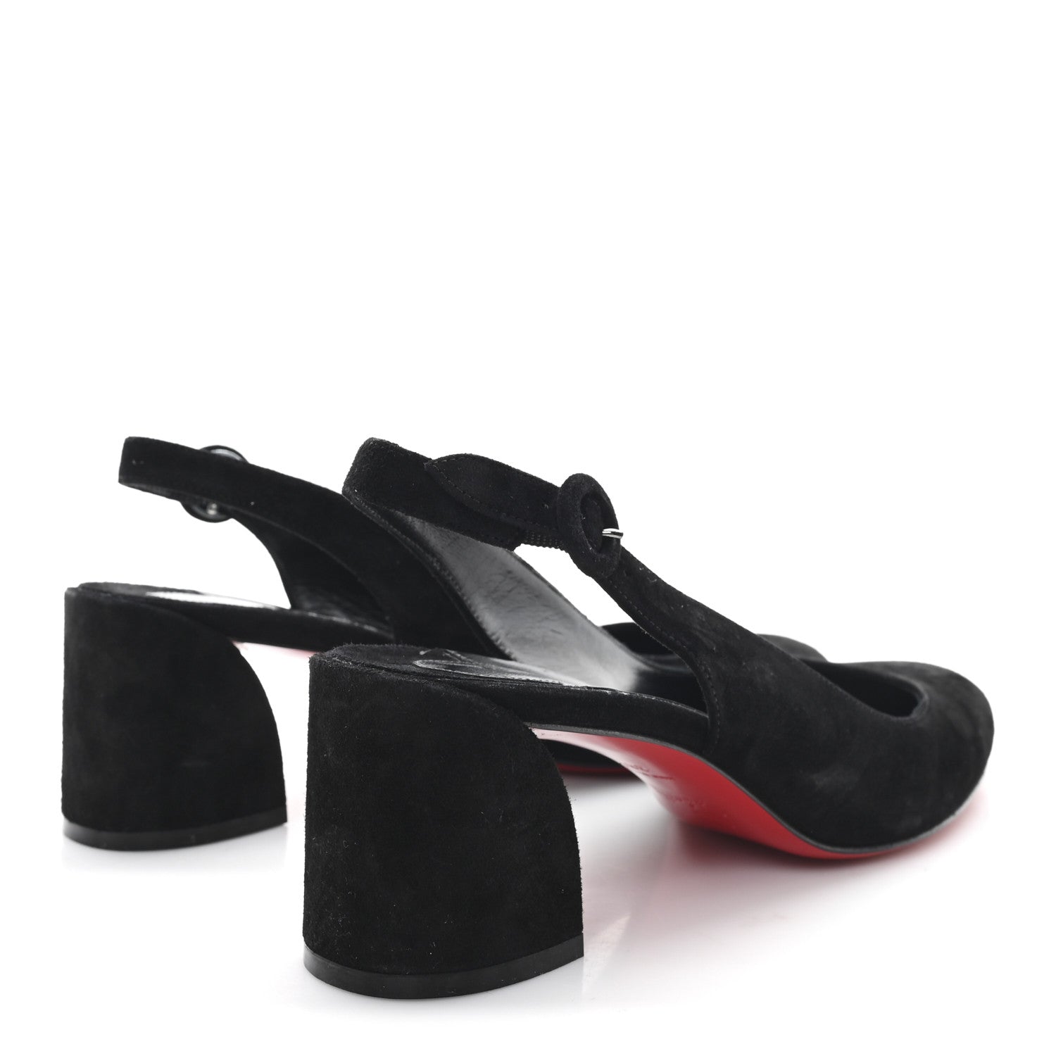 Christian Louboutin Veau Velours So Jane Sling 55 Pump 38.5 Black 5 of 8