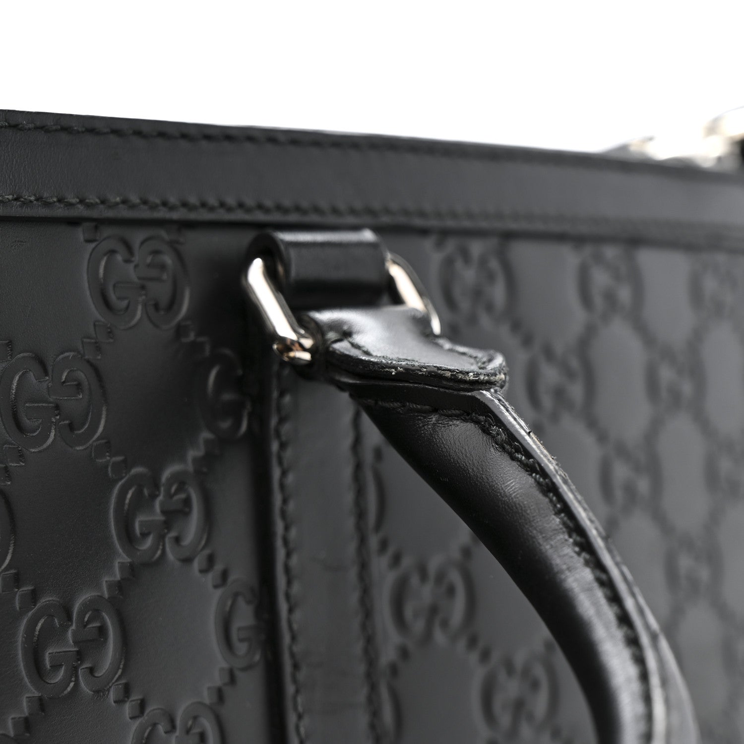 Gucci Guccissima Signature Briefcase Black 15 of 16