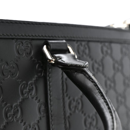 Gucci Guccissima Signature Briefcase Black 15 of 16