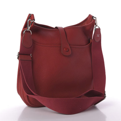 Hermes Togo Evelyne III GM Rouge Garance 3 of 8