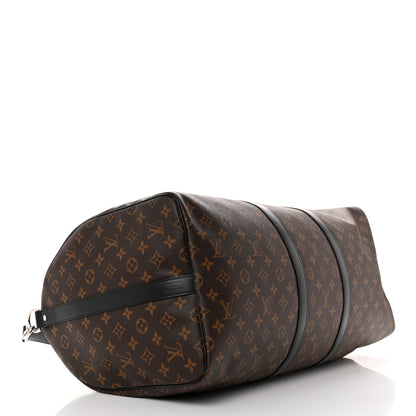 Louis Vuitton Monogram Macassar Keepall Bandouliere 55 3 of 8
