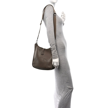 Hermes Taurillon Clemence Evelyne III PM Etoupe 2 of 10
