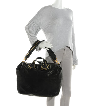 Givenchy Lambskin Studded Large Nightingale Black 2 of 8
