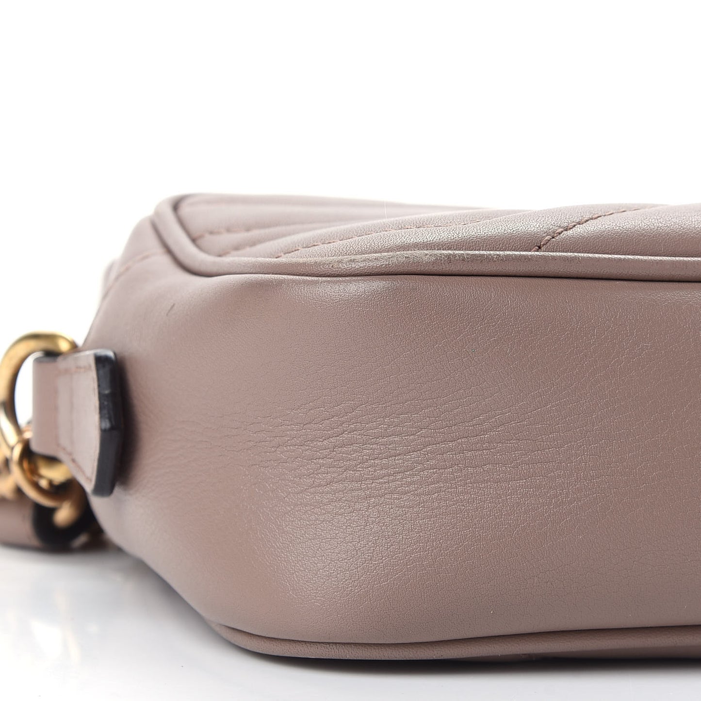 Calfskin Matelasse Mini GG Marmont Chain Shoulder Bag Porcelain Rose