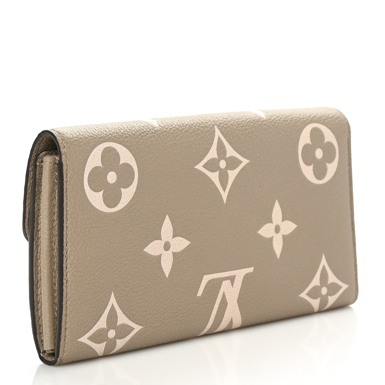 Louis Vuitton Empreinte Monogram Giant Sarah Wallet Tourterelle Creme 3 of 8