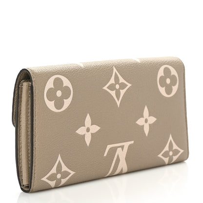 Louis Vuitton Empreinte Monogram Giant Sarah Wallet Tourterelle Creme 3 of 8