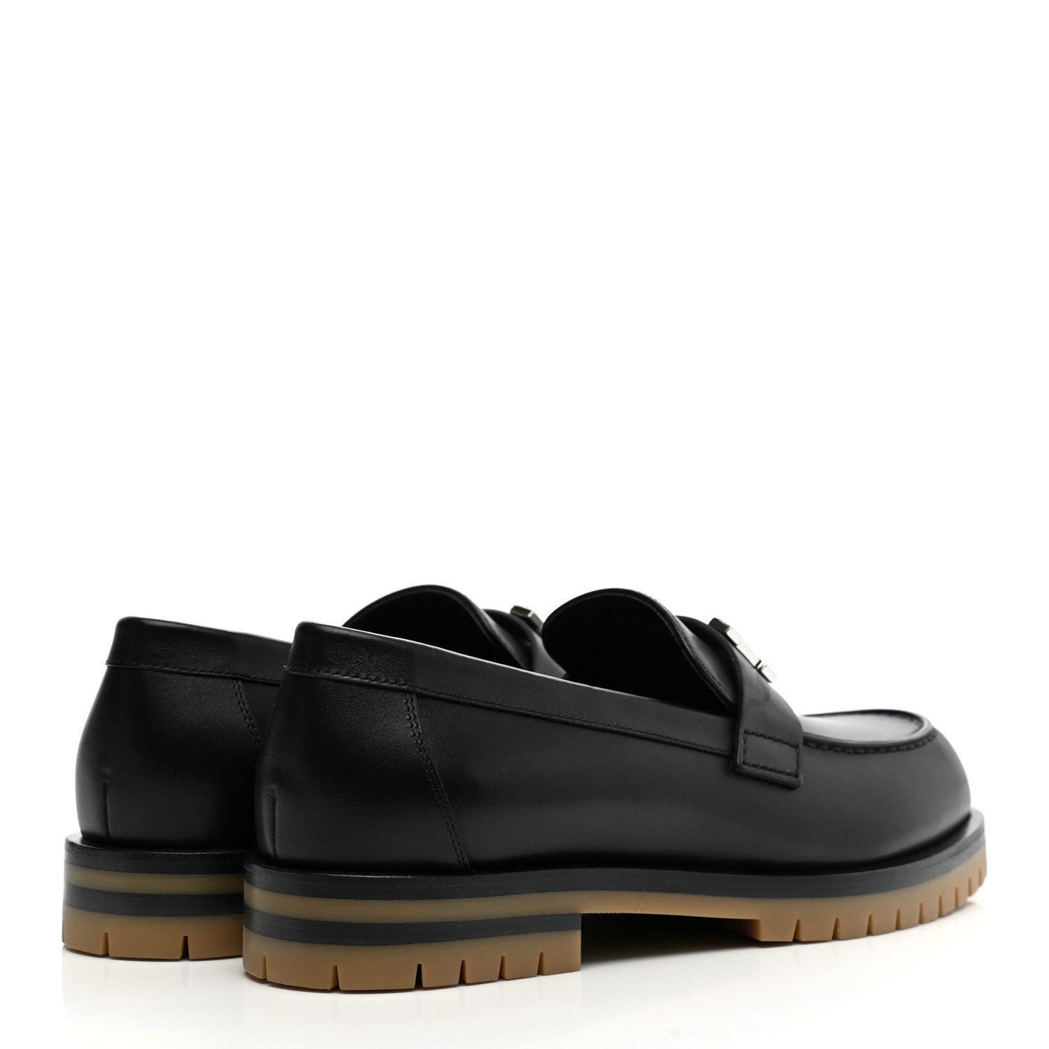Hermes Calfskin Womens Faubourg Loafers 36 Black 4 of 9