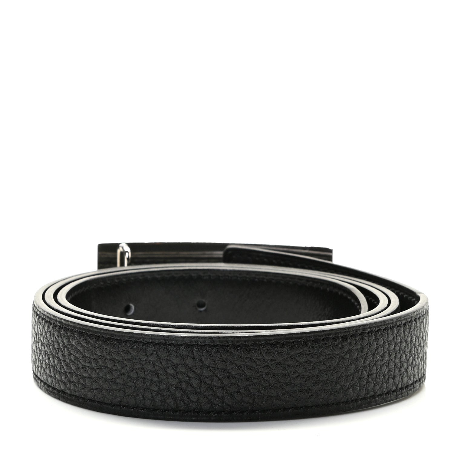 Hermes Togo Box 24mm Sydney Belt 90 Black 2 of 3