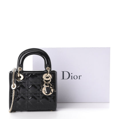 Christian Dior Patent Cannage Mini Lady Dior Black 11 of 11