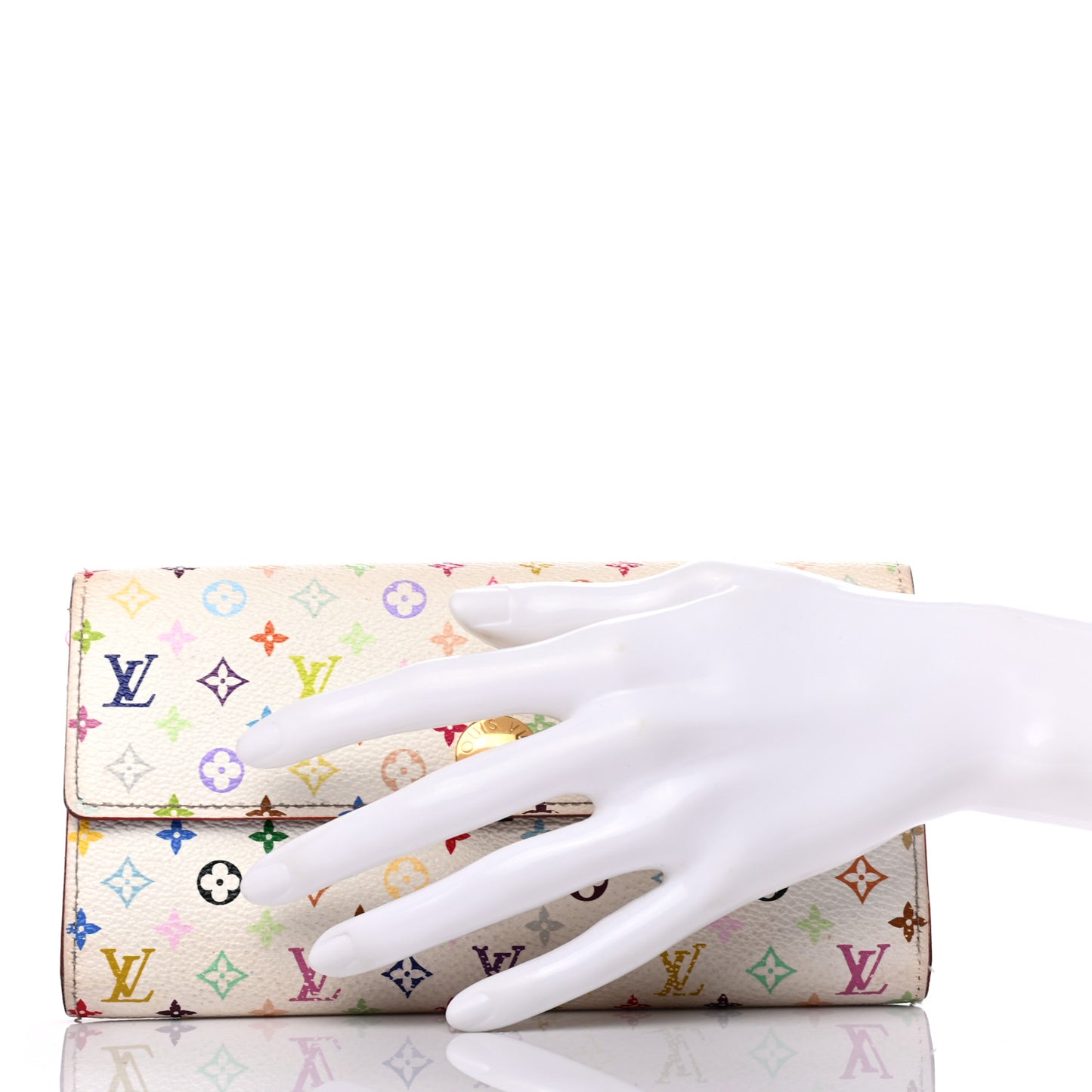 Monogram Multicolor Sarah Wallet White Eglantine