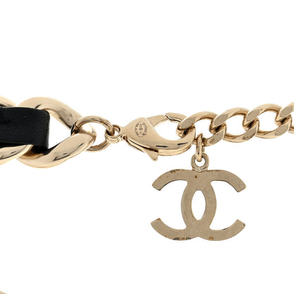 Chanel Lambskin Pearl Resin CC Choker Gold Black 4 of 4