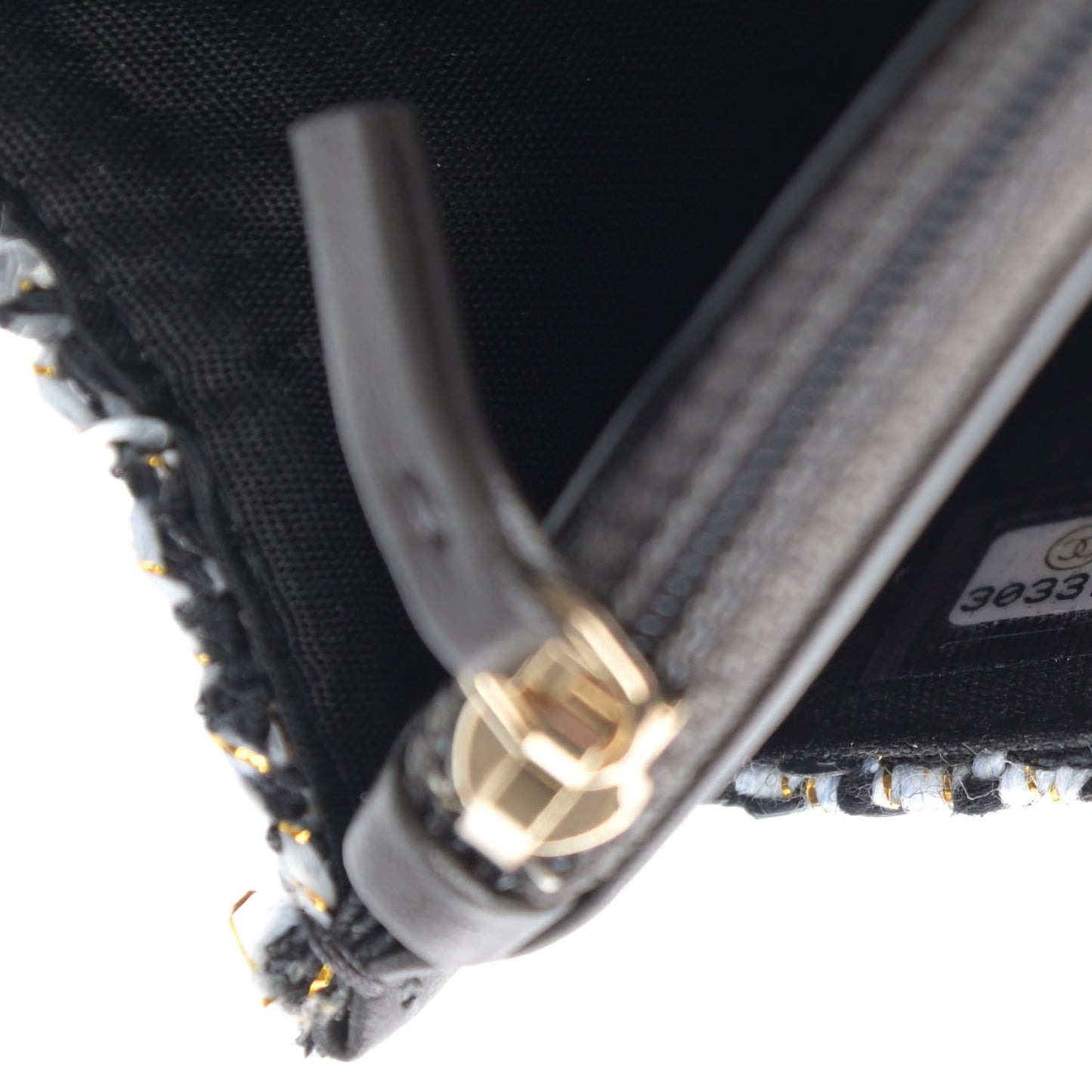Sequin Quilted Chanel 19 Wallet On Chain WOC Silver