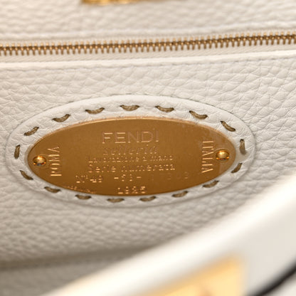 Fendi Cuoio Romano Selleria Mini Peekaboo Iconic Satchel White 7 of 10