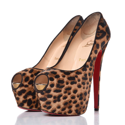 Christian Louboutin Calf Hair Leopard Print Highness 160 Pumps 38 Leopard 3 of 10