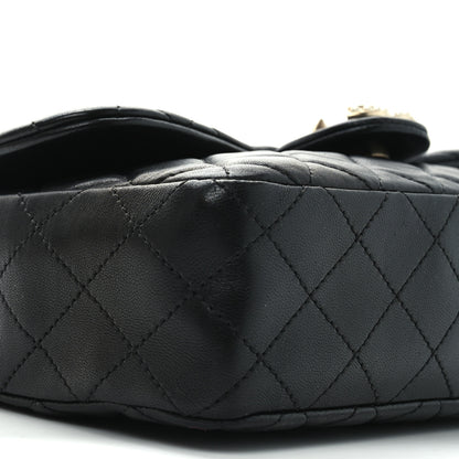 Chanel Lambskin Quilted Medium Westminster Pearl Flap Black 9 of 11