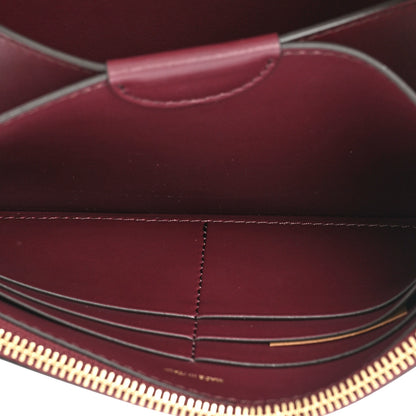 Burberry Calfskin Logo Hazelmere Wallet With Detachable Strap Deep Maroon 6 of 12