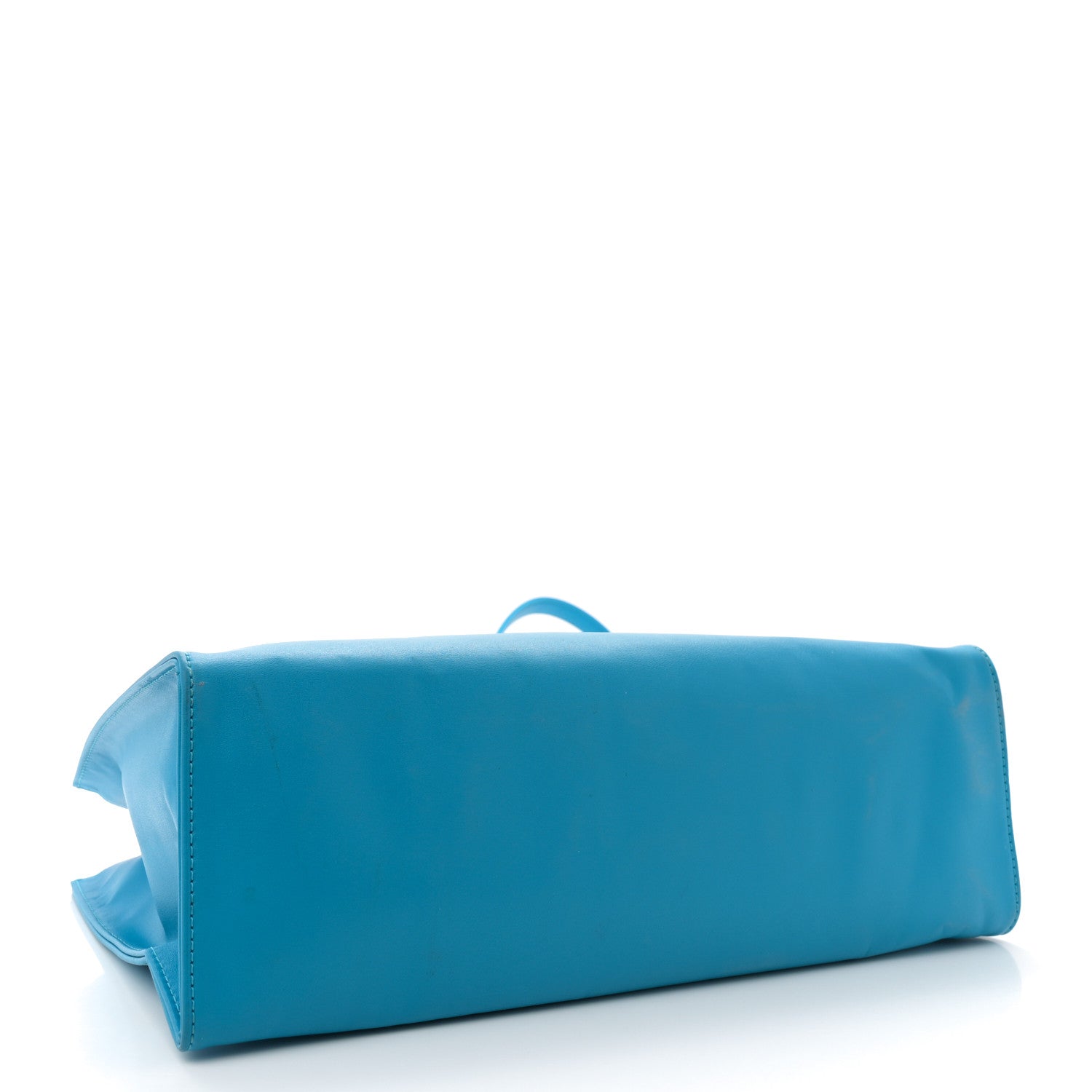 Telfar Vegan Leather Medium Shopping Bag Cyan 4 of 14