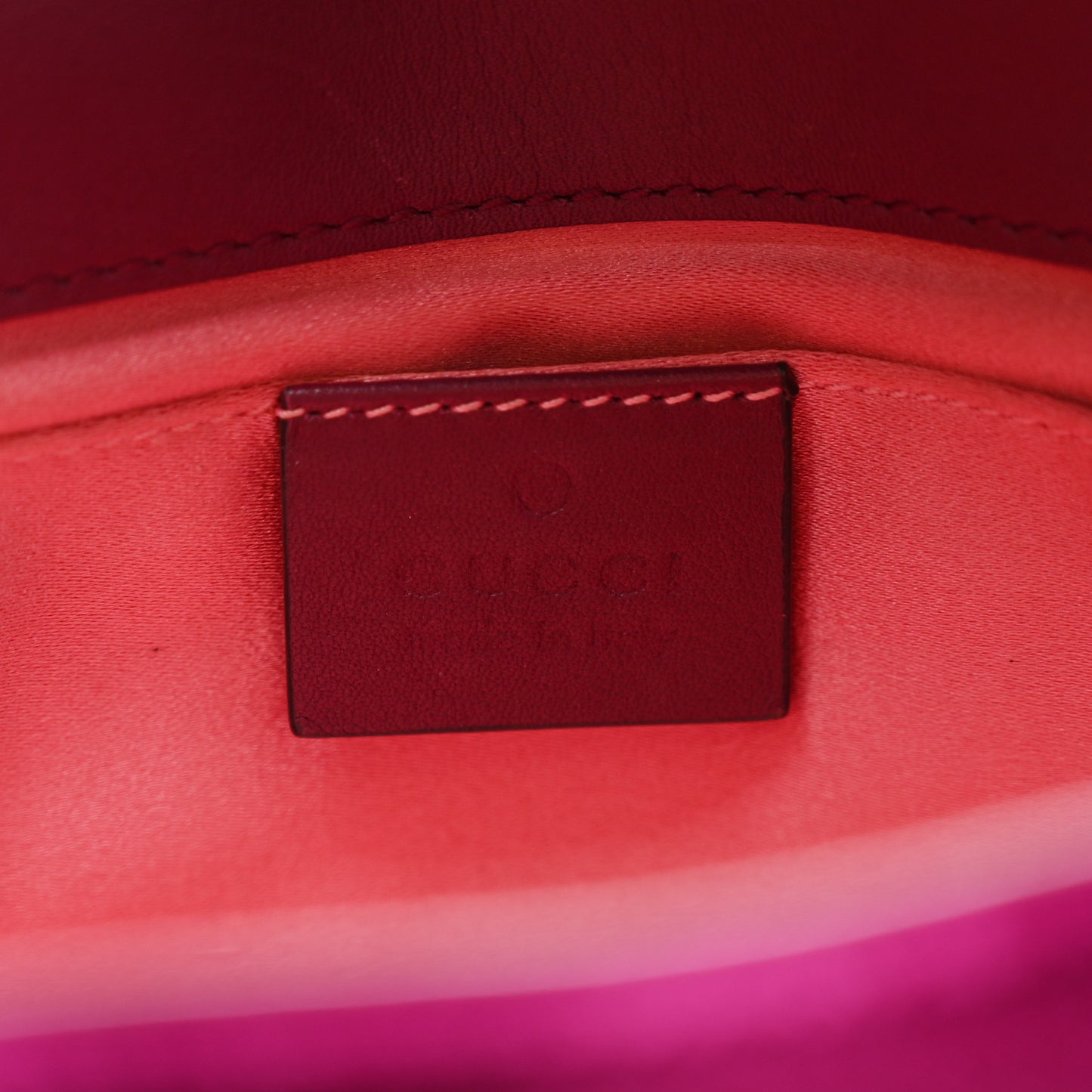 Velvet Matelasse Mini GG Marmont Shoulder Bag Fuchsia Violet Cyclamen