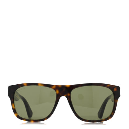Gucci Acetate Square Frame Web Sunglasses GG0341S Tortoise 3 of 13