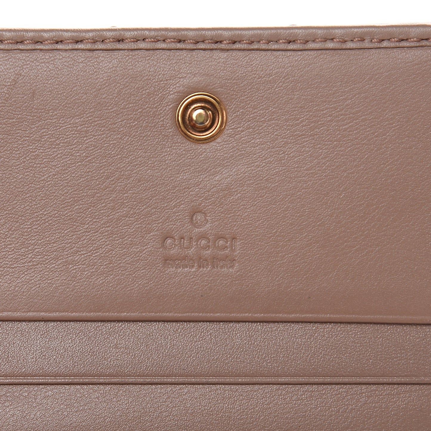 Calfskin Matelasse GG Marmont Card Case Porcelain Rose