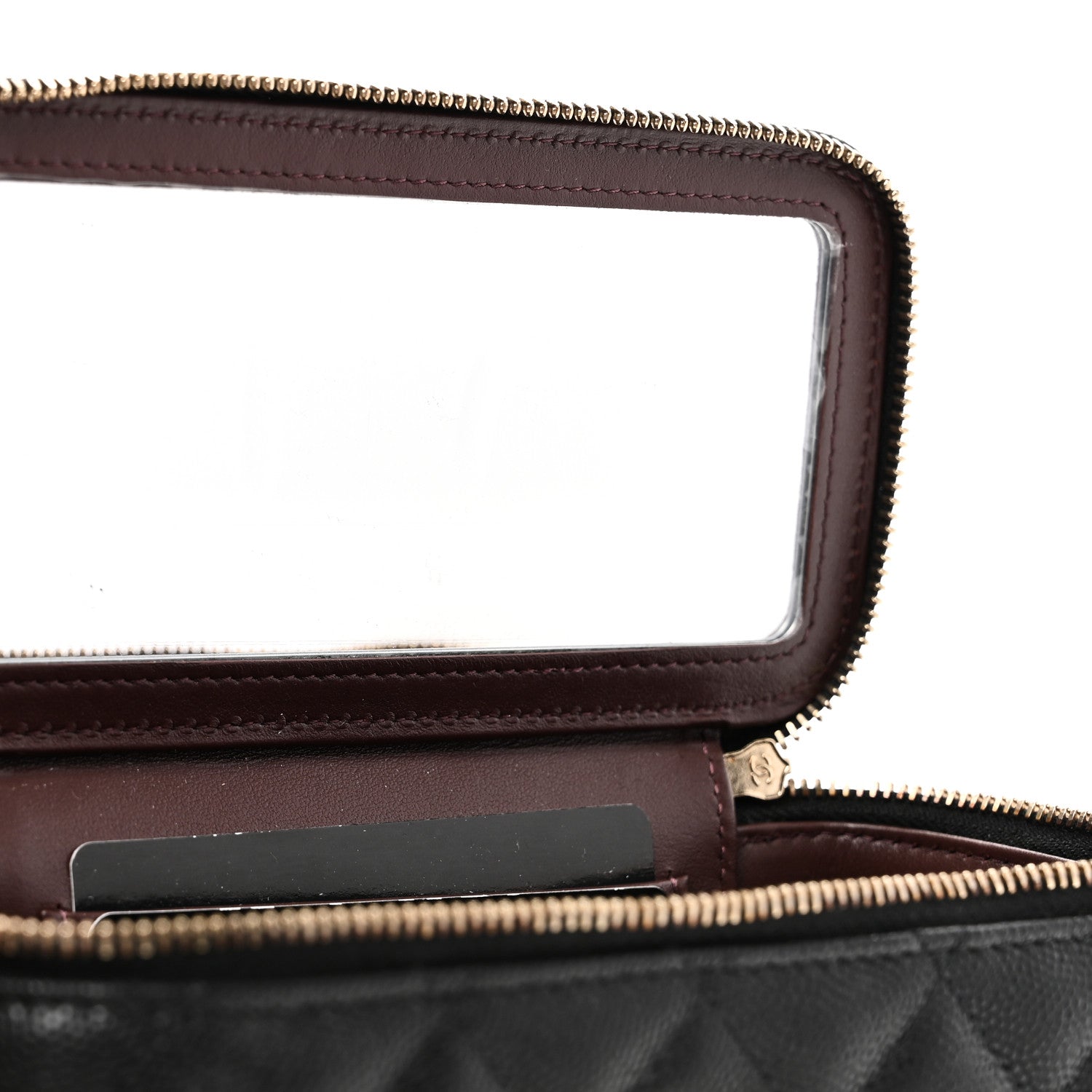 Chanel Caviar Quilted Small Vanity Case With Chain Black 6 of 12