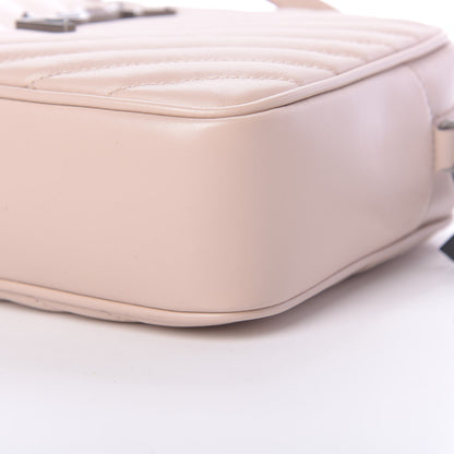 Saint Laurent Calfskin Matelasse Monogram Lou Camera Bag Marble Pink 10 of 11