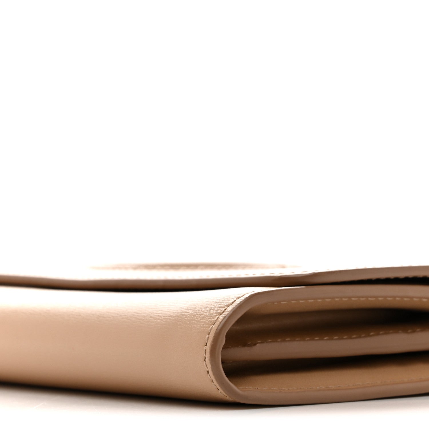 Salvatore Ferragamo Calfskin City Wallet On Chain Almond 10 of 13