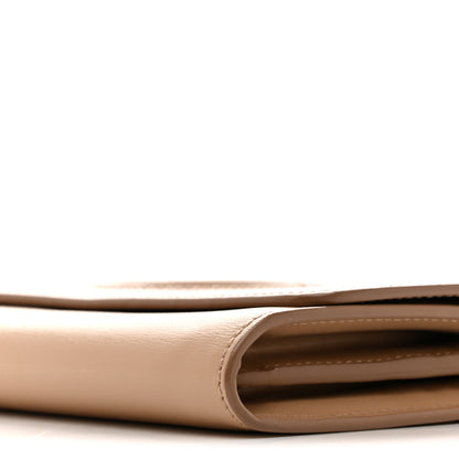 Salvatore Ferragamo Calfskin City Wallet On Chain Almond 10 of 13