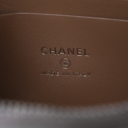 Chanel Lambskin Quilted Small Top Handle Vanity Case With Chain Ecru Dark Beige 5 of 13