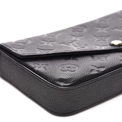 Louis Vuitton Empreinte Pochette Felicie Chain Wallet Black 8 of 13