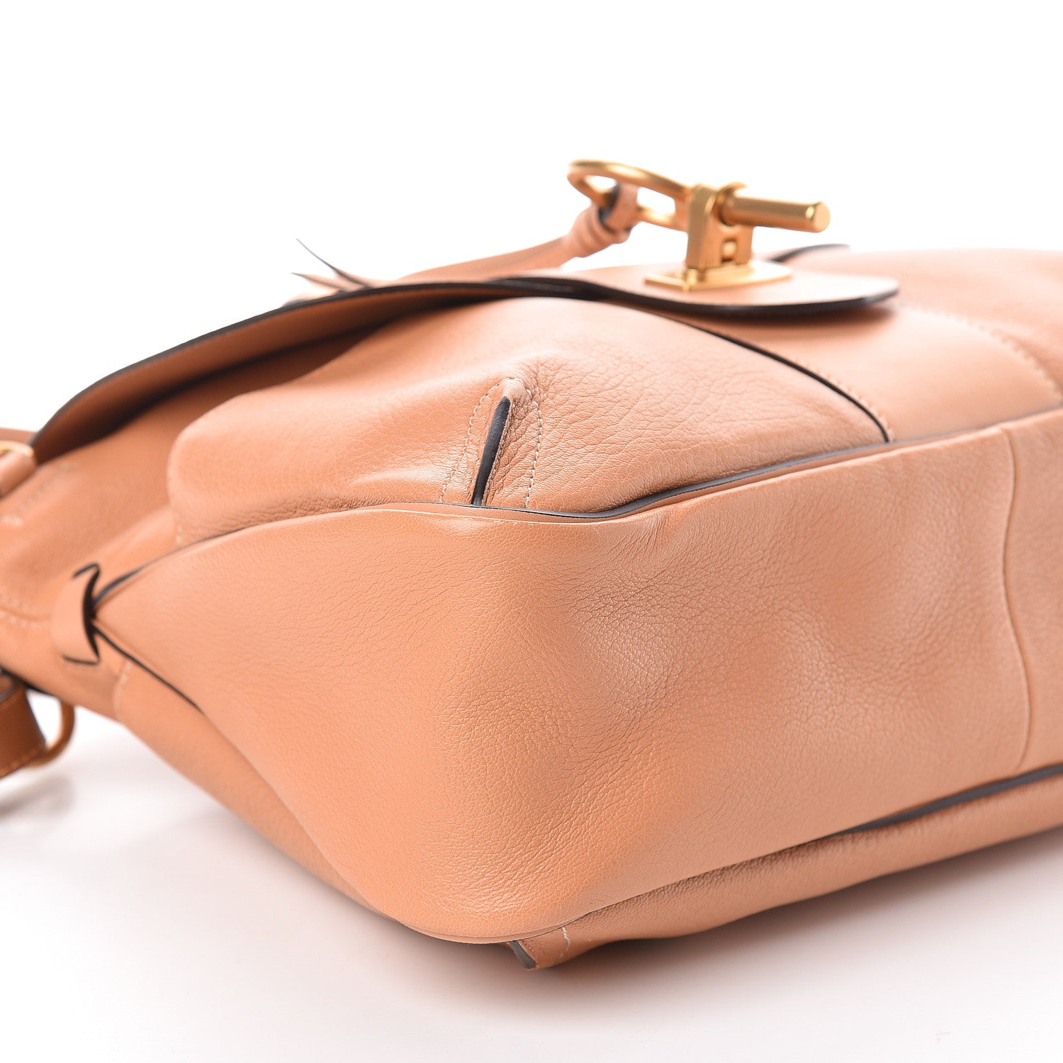 Chloe Grained Lambskin Medium Lexa Shoulder Bag Gingerbread 8 of 9