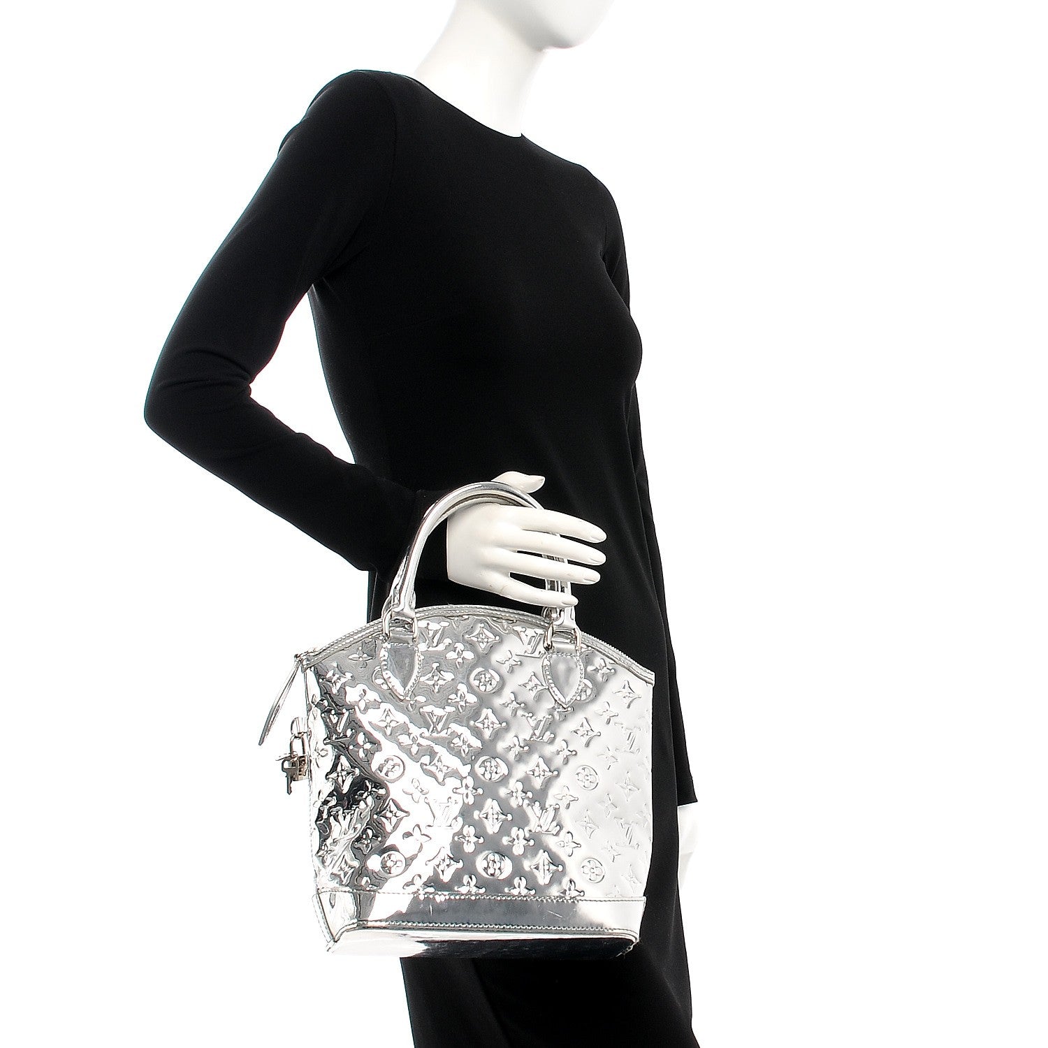 Louis Vuitton Monogram Miroir Lockit Silver 2 of 11